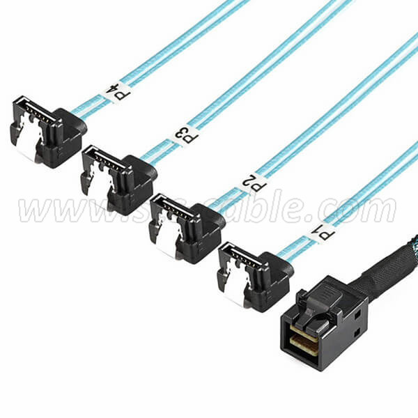 Supply OEM China External Sff-8644 Mini Sas to High Density HD Mini Sas Sff-8644 12g Cable
