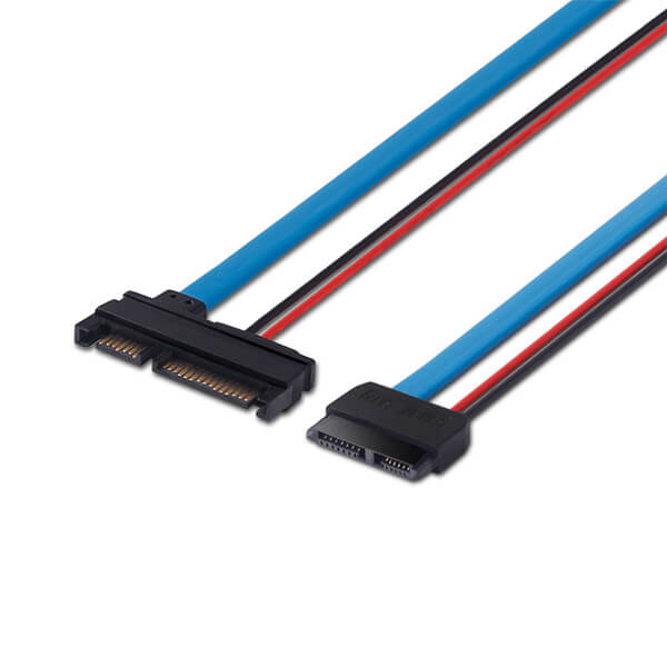 China Manufacturer for Printer Data Cable - Serial ATA 22Pin Male to Slimline SATA 13Pin Female Converter – STC-CABLE
