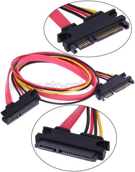 18in SATA Serial ATA Data and Power Combo Cable