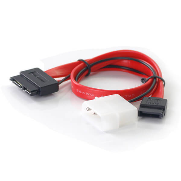 Good Wholesale Vendors Usb2.0 To Ide Adaptor Cable - Slim SATA 13 pin(7P+6P) to 7pin + Power cable – STC-CABLE