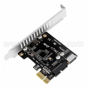 PCIe x1 to 19 Pin USB 3.0 Header and Type E Expansion Card