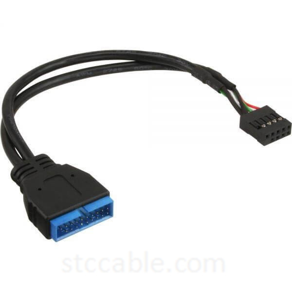 Manufacturing Companies for Snagless Purple Cat 6 Cables - USB 2.0 9Pin Housing male to Motherboard USB 3.0 20pin Header Female cable – STC-CABLE