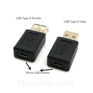 USB 2.0 type A male to Micro USB B type 5pin female Connector Adapter