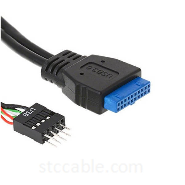 Renewable Design for Flat Sata Data Cable - USB 3.0 PIN HEADER FEMALE – USB 2.0 PIN HEADER MALE CABLE – STC-CABLE