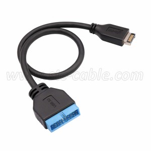 USB 3.1 Type E Front Panel Header to USB 3.0 20Pin Header Extension Cable