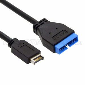 USB 3.1 Front Panel Header to USB 3.0 20Pin Header Extension Cable