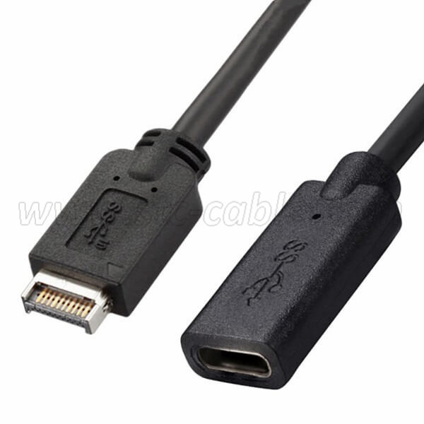 Popular Design for China USB 3.1 Gen2 Type C Male to Female Cable Pd 60W with E-Marker Chip Cable