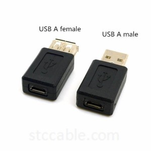 USB Female to Micro 5pin Female Extension Adapter