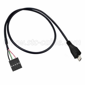Micro USB 5Pin Stecker auf Dupont 5 Pin Buchse Header Motherboard Adapterkabel