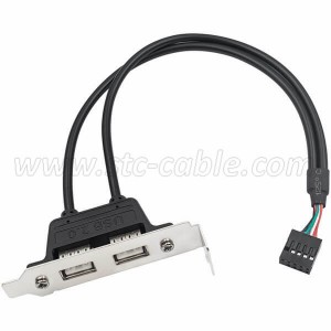 2-портовый USB 2.0, удлинитель задней панели, внутренний кронштейн, соединительный кабель