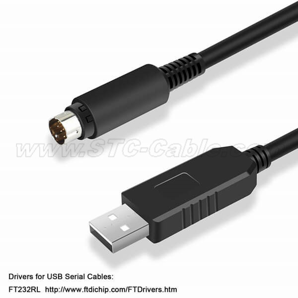 USB RS232 vers mini-DIN 8P