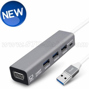 Professional China USB 3.0/2.0 to VGA Adapter up to 20481152Resolution for Windows, Mac
