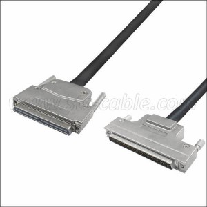 China OEM SCSI Cable 100 Pin Male to Male Female Cable Connector