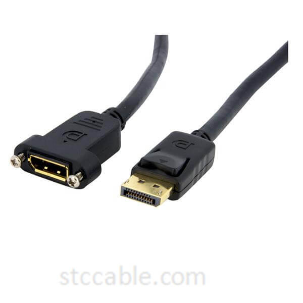 OEM China Cat6 Full Copper Lan Cable - 3ft DisplayPort Panel Mount Cable – female to male – STC-CABLE