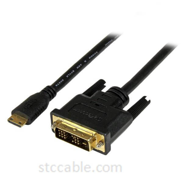 China Supplier Right Angle Vga To Vga Cable Adapter - 1m Mini HDMI to DVI-D Cable – male to male – STC-CABLE