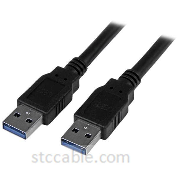 6 ft Black SuperSpeed USB 3.0 Cable A to A – Male to male