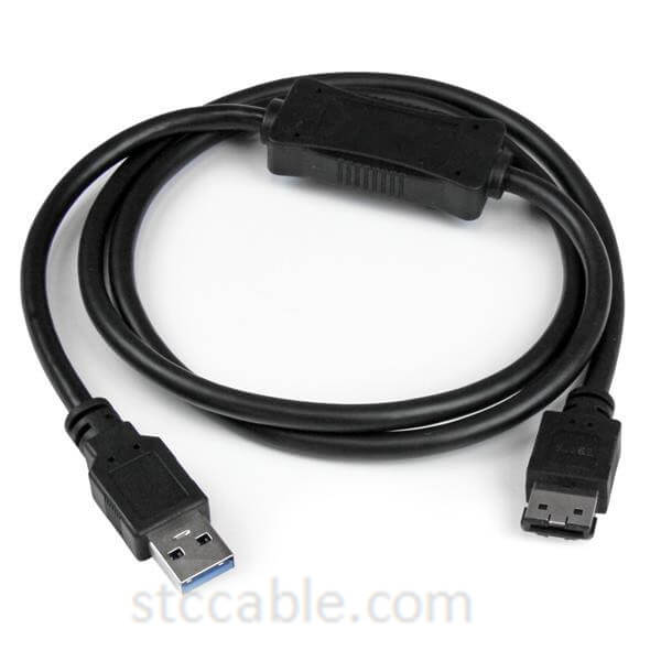 USB 3.0 to eSATA HDD  SSD  ODD Adapter Cable – 3ft eSATA Hard Drive to USB 3.0 Adapter Cable – SATA 6 Gbps