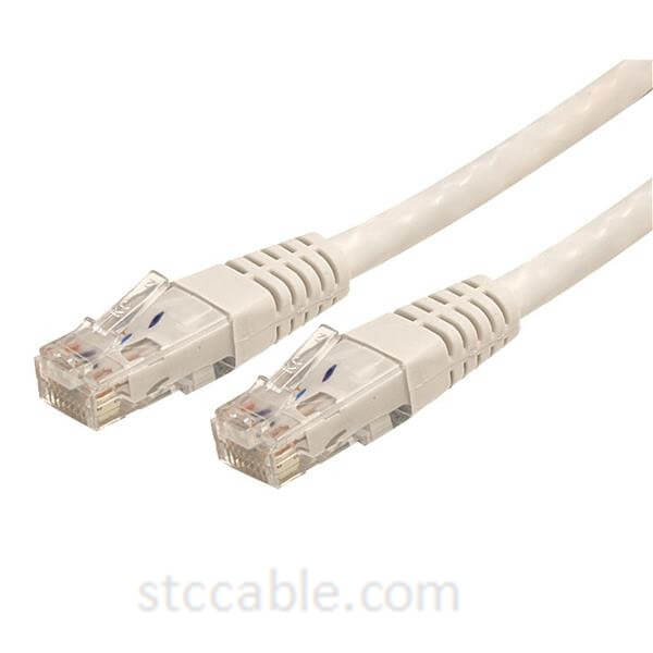 1 ft (0.3m) Molded White Cat 6 Cables