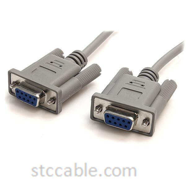10 ft DB9 RS232 Serial Null Modem Cable female to female