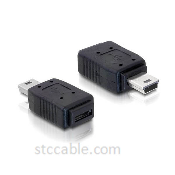 Adapter USB Mini B male to USB Micro A+B female
