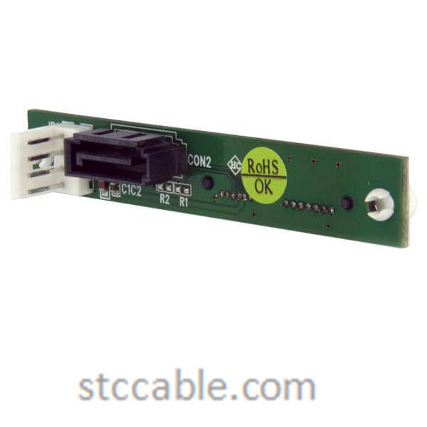 Slimline SATA to SATA Adapter with SP4 Power – Screw Mount