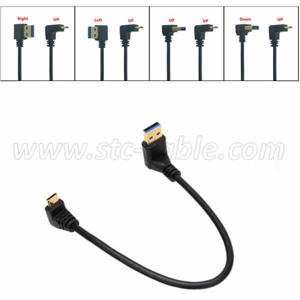 Short Lead Time for USB 3.1 Type-C Right Angle Cable