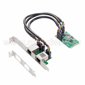 Mini PCIe to Dual Gigabit Ethernet Card