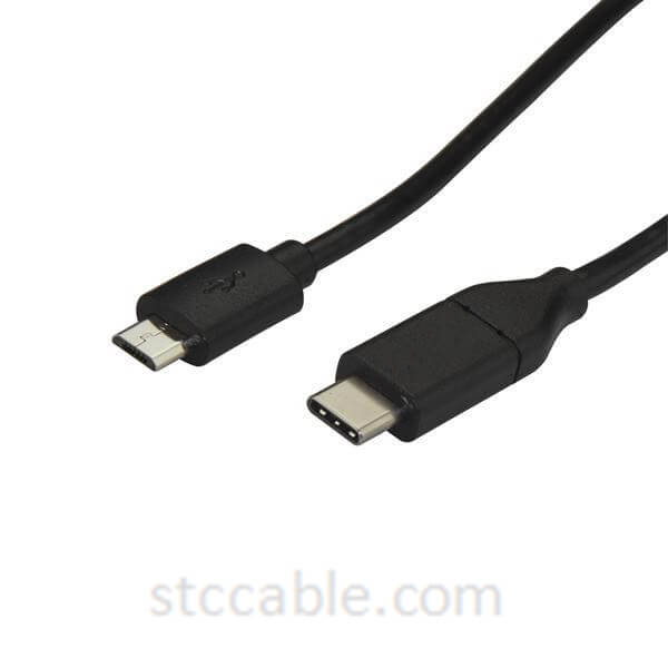 USB-C to Micro-B Cable – Male to Male – 1m (3ft) – USB 2.0