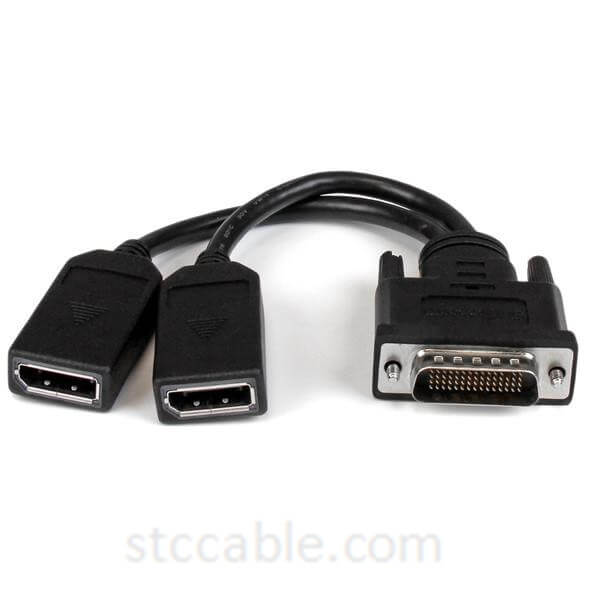 New Delivery for 90 Degree Type C Adapters - 8in 59 Male to Dual Female DisplayPort DMS 59 Cable – STC-CABLE