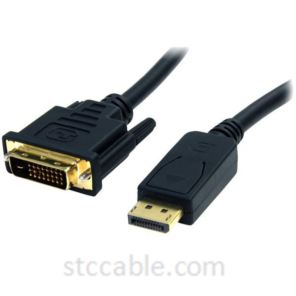 6 ft DisplayPort to DVI Cable – male to male