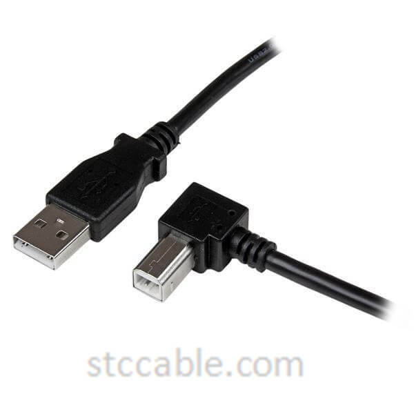China OEM Right Angle Usb Male To Female - 2m USB 2.0 A to Right Angle B Cable – Male to male – STC-CABLE