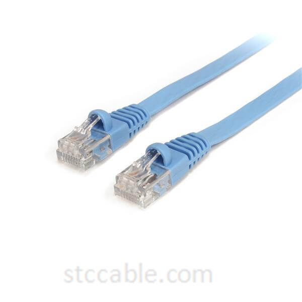 6 ft (1.8m) Flat Blue Cat 5e Cables