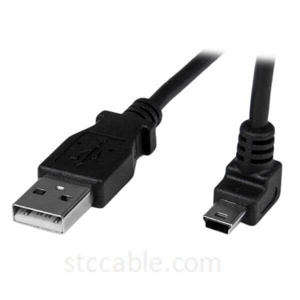 Hot Sale for Usb2.0 Type A Cable - 1m Mini USB Cable – A to Up Angle Mini B – STC-CABLE