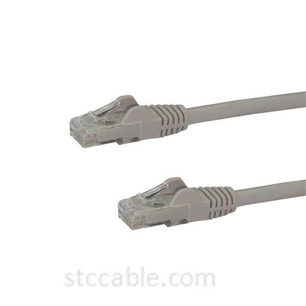 1 ft (0.3m) Snagless Gray Cat 6 Cables