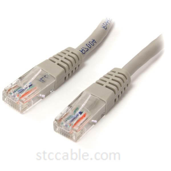 1 ft (0.3m) Molded Gray Cat 5e Cables