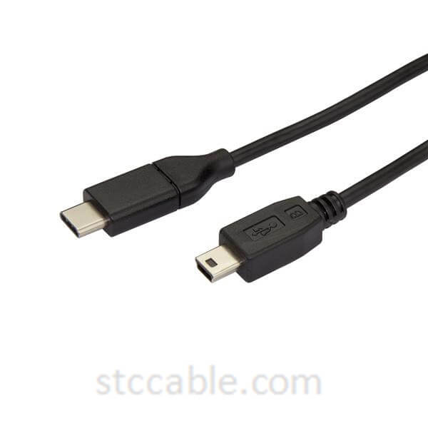 USB-C to Mini-USB Cable – Male to Male – 2 m (6 ft.) – USB 2.0