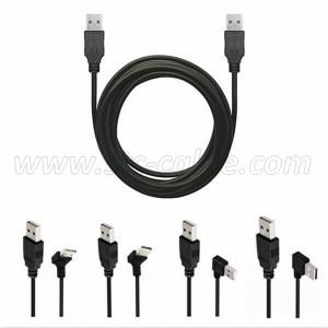 Ordinary Discount Costom HD USB2.0 a Male to Mini USB B Female 90 Degrees USB Cable for Fast Charging and Data Transfer