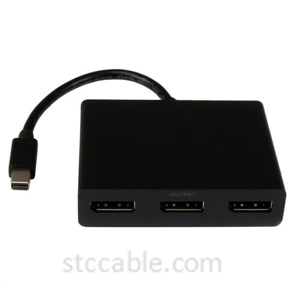 Renewable Design for Cat6a Cables - Mini DisplayPort to DisplayPort Multi-Monitor Splitter – 3-Port MST Hub – STC-CABLE