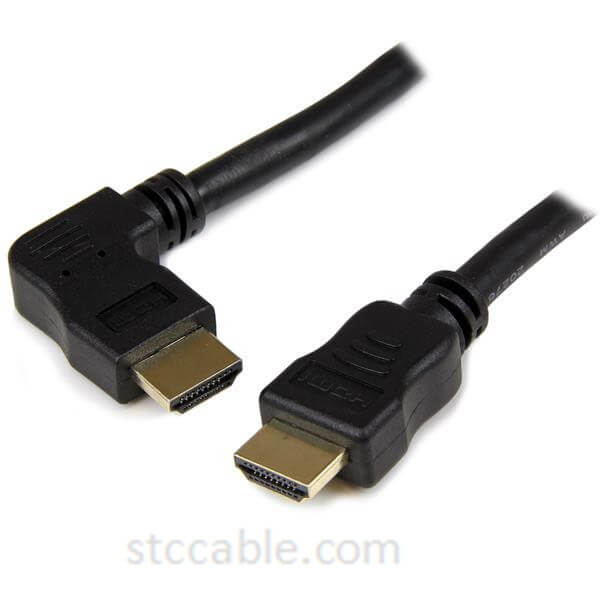 2m Left Angle High Speed HDMI Cable – Ultra HD 4k x 2k HDMI Cable – HDMI to HDMI male to male