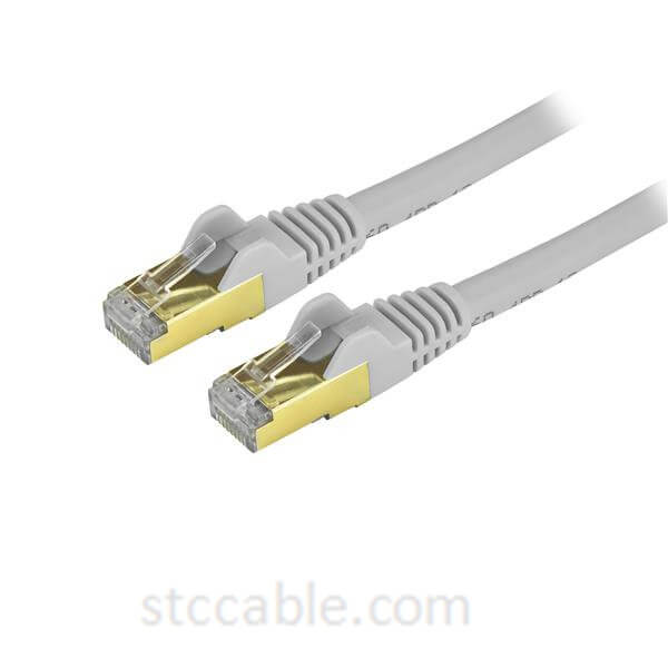 1 ft (0.3m) Snagless Gray Cat 6a Cables