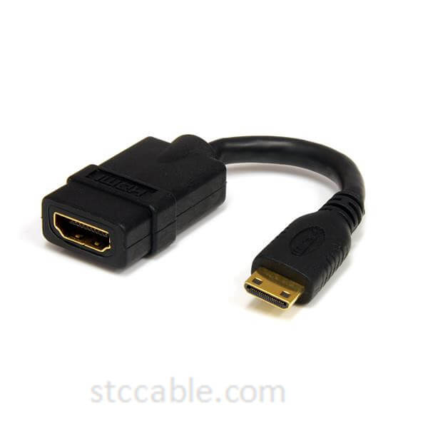 Factory wholesale Usb 3.0 Adapters A Female To B Male - 5in High Speed HDMI Adapter Cable – HDMI to HDMI Mini- female to male – STC-CABLE