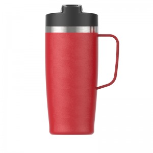 Double Wall Stainless Steel Insulated Mug with Lid and Handle