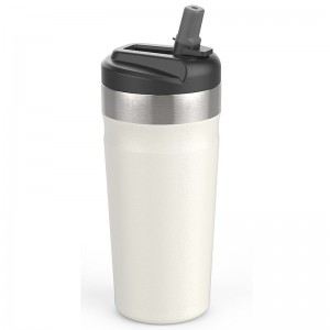 Straw Lid 20oz Vacuum Coffee Mug