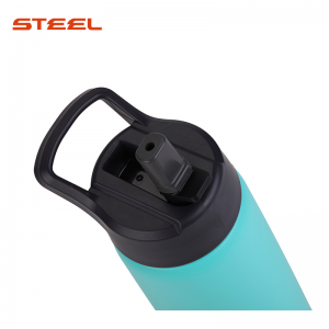 Vacuum Insulated Bottle With Hidden Straw