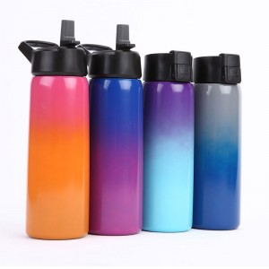 25oz  Double Insulated Eco Friendly Water Bottle  With Different Lids