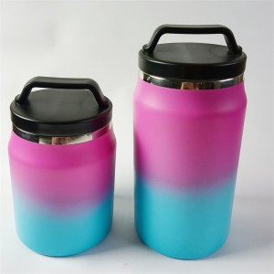 Design Custom 1.9L Wide Mouth Water Bottle Thermos Flask Stainless Steel Ice Jar