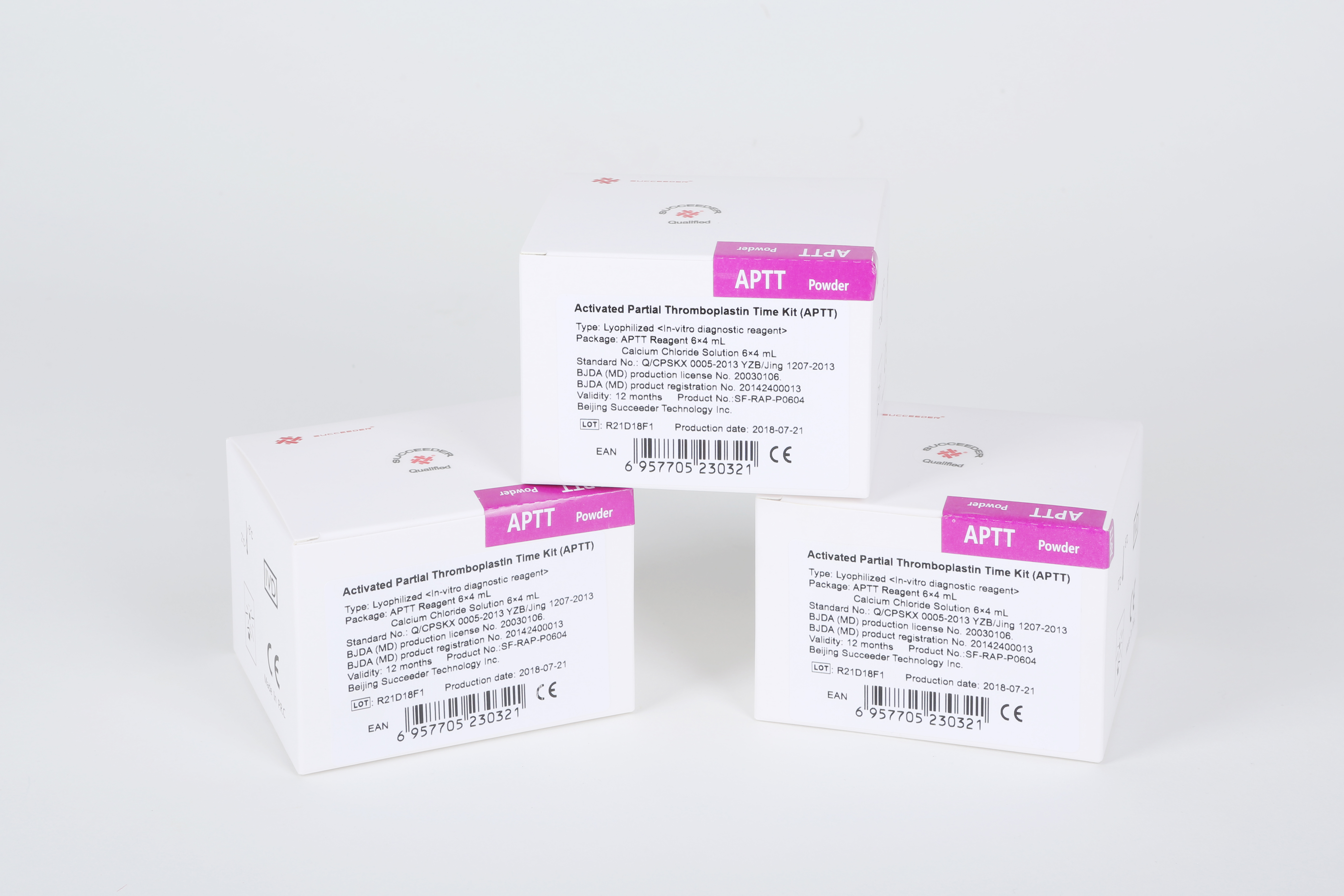 OEM Customized Coagulation Control Reagent -
 Activated Partial Thromboplastin Time Kit (APTT)  – Succeeder