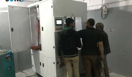 The Bush Automatic Press Machine ordered by the Indian customer on site has completed the equipment commissioning