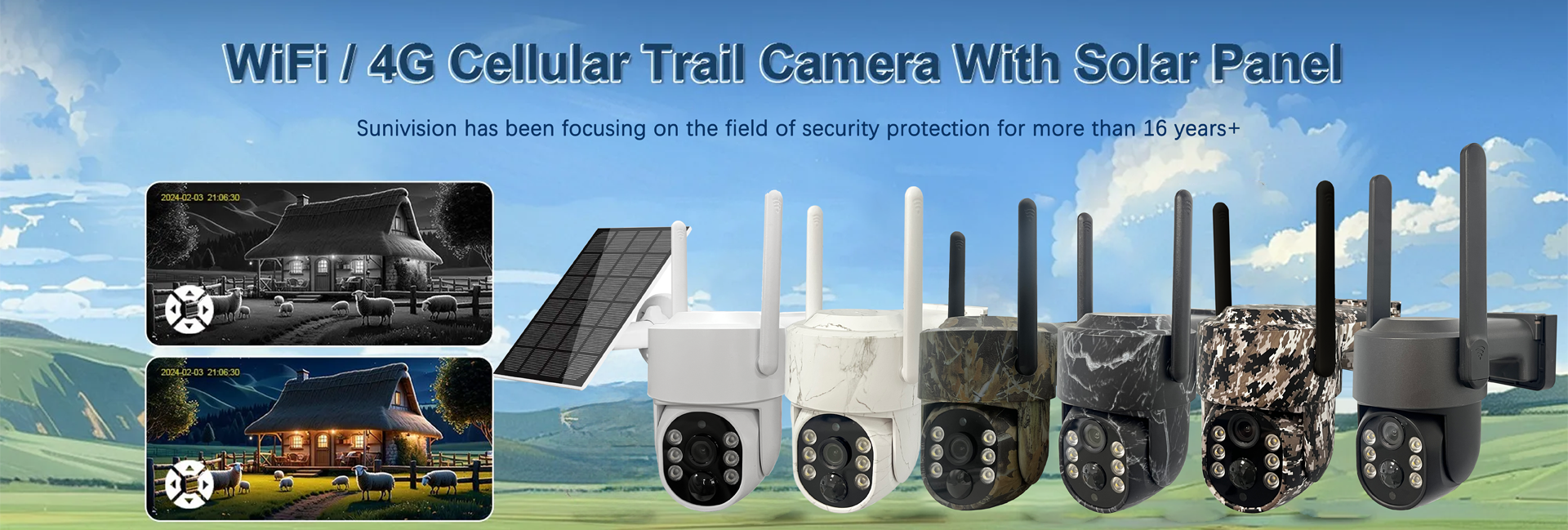 WiFt/ 4G Cellular Trail Camera With Solar Panel