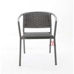 Современное кресло для отдыха в патио с веревочным плетением